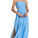 Rebecca Taylor  Wrap Back Maxi Dress in Azul Blue, Size 16 New w/Tag Retail $525 Photo 4