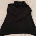 Chico's Chico’s Zenergy Black Ribbed Minimalist Cowl Neck Sweater, size 0 or US S Photo 3