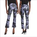 Topshop  Tie Dye Flared Leg Crop Pants Cropped Flares Marble Print Pull On NWT 6 Photo 1