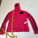 Free City  Leopard Zip Hoodie Fuschia, S Photo 6