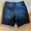 Time & Tru  Mid-Rise Bermuda Denim Shorts Sz 12 Photo 1