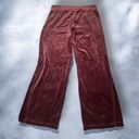 Nike Women’s Burgundy  Velour Pants size M soft fleece-lined cabincore blokecore Photo 1