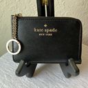 Kate Spade :Black Darcy Medium L-zip 4-card slot with coin area- wear on keychain Photo 3