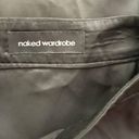 Naked Wardrobe Black Satin Maxi Skirt with Side Slit Small Photo 7