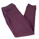 Maurice's  Skinny Jeans Burgundy Size Large Photo 1