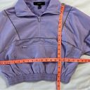 Forever 21  Women's Small Purple Athletic Fit Cropped Jacket Half Zip Athleisure Photo 1