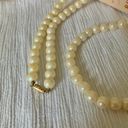 American Vintage Vintage “Georgette” Peachy Pink Long Pearl Necklace 36” Classic Femme Elegant Photo 8