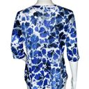 Habitat  Shirt Womens Small Blue White Floral Flowers Lightweight Knit Bloomcore Photo 3