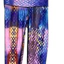 Teeki  Leggings Womens Small Purple Blue Sea Fairy Goddess Capri Crop Athleisure Photo 0