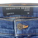 Veronica Beard  Ryleigh Slim Straight High Rise Raw Hem Jeans SZ 30 Photo 3