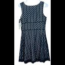 BB Dakota  Size 6 Black Eyelet Fit and Flare Dress Sleeveless Fully Lined NWT Photo 1