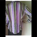 Dress Barn Womens  Short Buttoned Down Semi Sheer Shirt Size Med 3/4 Sleeves Photo 6