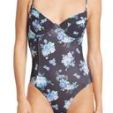 We Wore What NEW  Floral Underwire One-Piece Swimsuit black golden hour retro XL Photo 3