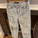 Calvin Klein  High Rise Straight Jeans Raw Hem size 28 Color Fade Wash Photo 2