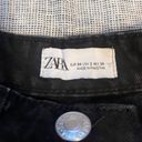 ZARA Womens Black Distressed Mom Jeans Size 2 Photo 4