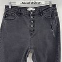 KanCan USA KanCan High Rise Skinny Distressed Button Fly Black Denim Jeans Women’s Size 30 Photo 2