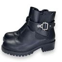 Dream Paris Dream Pairs Ankle Biker Boots Women's Size 7 Black With Buckle Photo 0