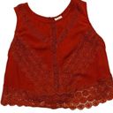 Self Esteem  Rusty Sleeveless Lace Baby Crop Tee Photo 9