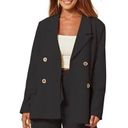 New Casual Blazers Oversized Open Front Blazer 2x Black Size XXL Photo 0