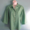 British Khaki  Linen Shirt Size 8 Photo 3