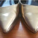 Gap Gold Pointed Toe Ankle Strap Flats Photo 2