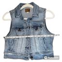 American Eagle  Womens Cropped Denim Vest, Small Photo 3