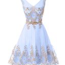 Milano Formals Cinderella Powder Blue Homecoming Dress Photo 0