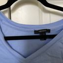 Forever 21 Short Sleeve Cropped Blue V-Neck Tee Shirt Photo 1