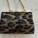 Valerie Stevens NWT Beaded Leopard Clutch Crossbody Bag Photo 1