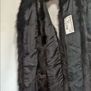 Oscar de la Renta RARE  Full Length Black Fur Runway Stole Wrap Scarf, Six Tails Photo 7