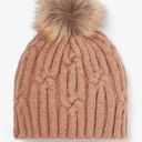 EXPRESS COPY - Cable Knit Pom Beanie  Winter hats women's wool cashmere NWT Photo 0