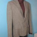 Polo  Ralph Lauren VINTAGE Silk Blazer Womens Size 10 Glen Plaid Houndstooth Photo 0