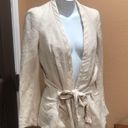 ZARA  Basic beige v neck wrap blazer jacket Photo 3