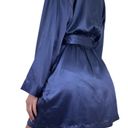 Victoria's Secret Navy Satin Short Robe Photo 1