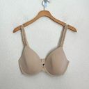 Natori  Pure Luxe Plunge nude T-Shirt Bra size 34DD Photo 0