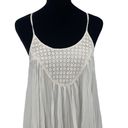 Angel Biba  Womens Scoop Neck Crochet Trim Slip Cami Dress White Size 8 Photo 1