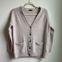 H&M  Metallic Confetti Dot Wool Cardigan Sweater (S) Oatmeal Photo 0