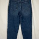 Banana Republic  Medium Wash Factory Distressed Straight Leg  Mom High Rise Jeans Photo 3