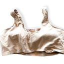 Lands'End  Women's Knit Wireless Pullover Sports Bra Crop, Size 1X Tan Photo 1