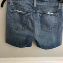 J Brand Dark Wash Mid Rise Denim Raw Hem Shorts Photo 6