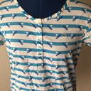 Lacoste Striped Short Roll Up Sleeve Cotton Popover Photo 1