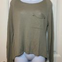 Kerisma  Joelle Khaki Long Sleeve Tee Top Sz S Photo 0