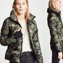 SAM. Medium Camo Jacket Puffer Down Bomber Freestyle Zip Quilted Green Brown Tan Photo 5