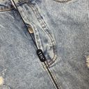 American Threads  denim distressed ripped skirt Photo 3