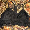 Aerie Black Lace Racerback Bralette Photo 0