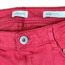 J.Jill  Crop Jeans Size 6 Authentic Fit Red Cotton Stretch Blend Womens 30X24 Photo 4