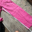 Ralph Lauren  Hot Pink Mid Rise Wide Leg 100% Linen Pants 8 Photo 6