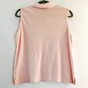 Tommy Bahama  Sleeveless Polo Pink Silk Blend Top Sz L GUC *See Description* Photo 7