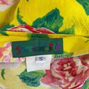 Jams World Vintage  Skirt Small Yellow Pink Floral Draped Maxi Rose Hawaiian Photo 5