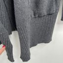 Lululemon  Still Lotus Wrap Sweater Reversible Heathered Black Gray Titanium Sz L Photo 5